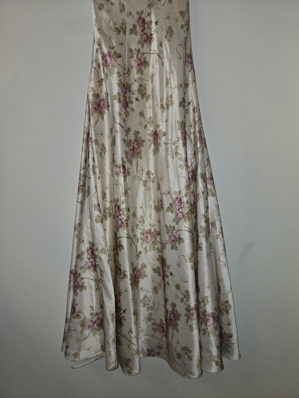 House of CB Felicity [Size XS] Floral Ivory Satin Lace Midi Coquette Dress - Picture 7 of 15